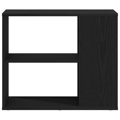Dressoir Zwart Eik 60X30X50 Cm Bewerkt Hout