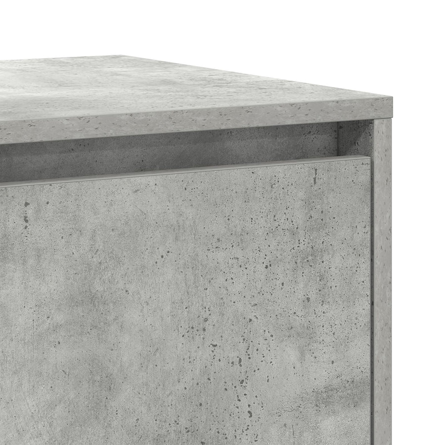 Beton Grijs Dressoir Beton Grijs Bewerkt Hout 135 X 41 X 75 Cm