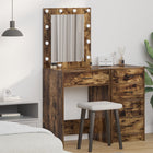 Kaptafel massief eiken gerookt 50x41x135 cm