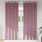 Verduisterende gordijnen 2 stuks donkerroze 140x225 cm fluweel