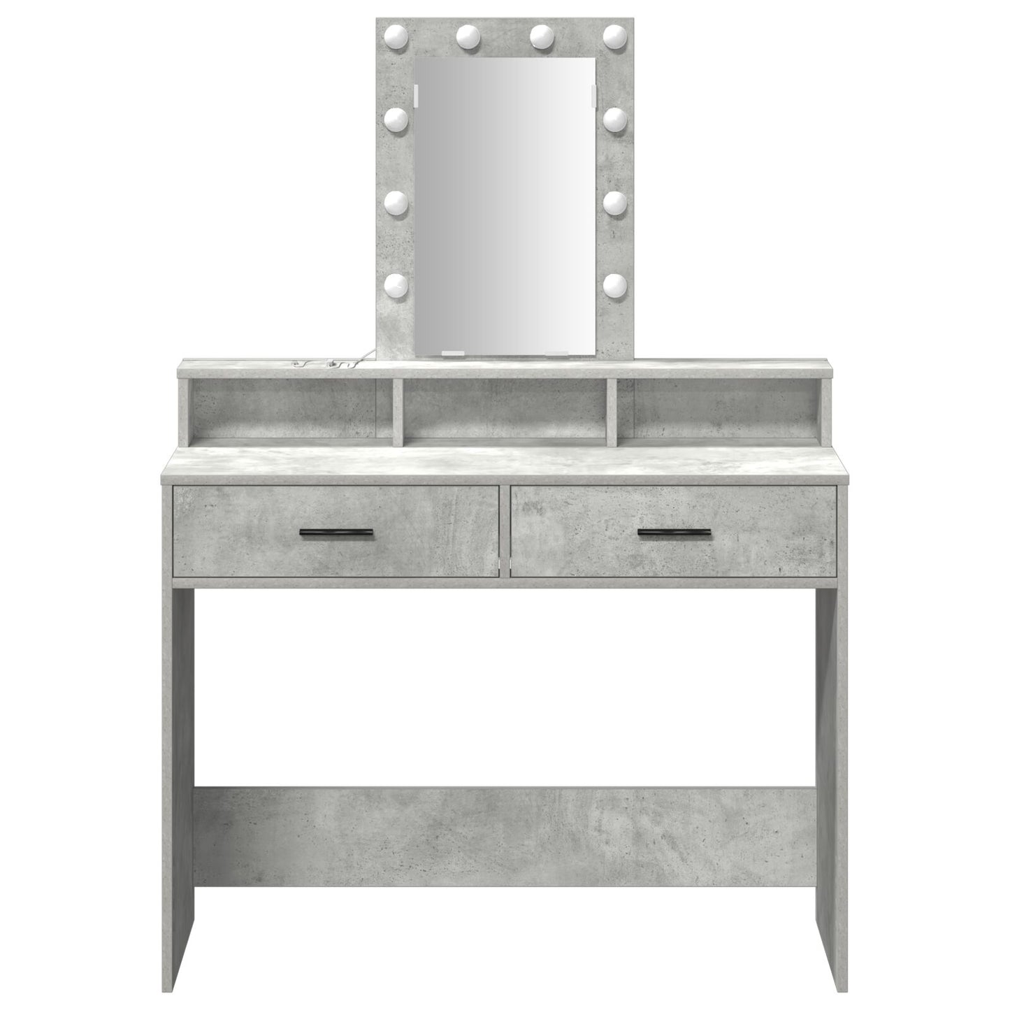 Kaptafel Met Led-Verlichting Betonnen Grijs Beton grijs 100 x 41 x 140 cm