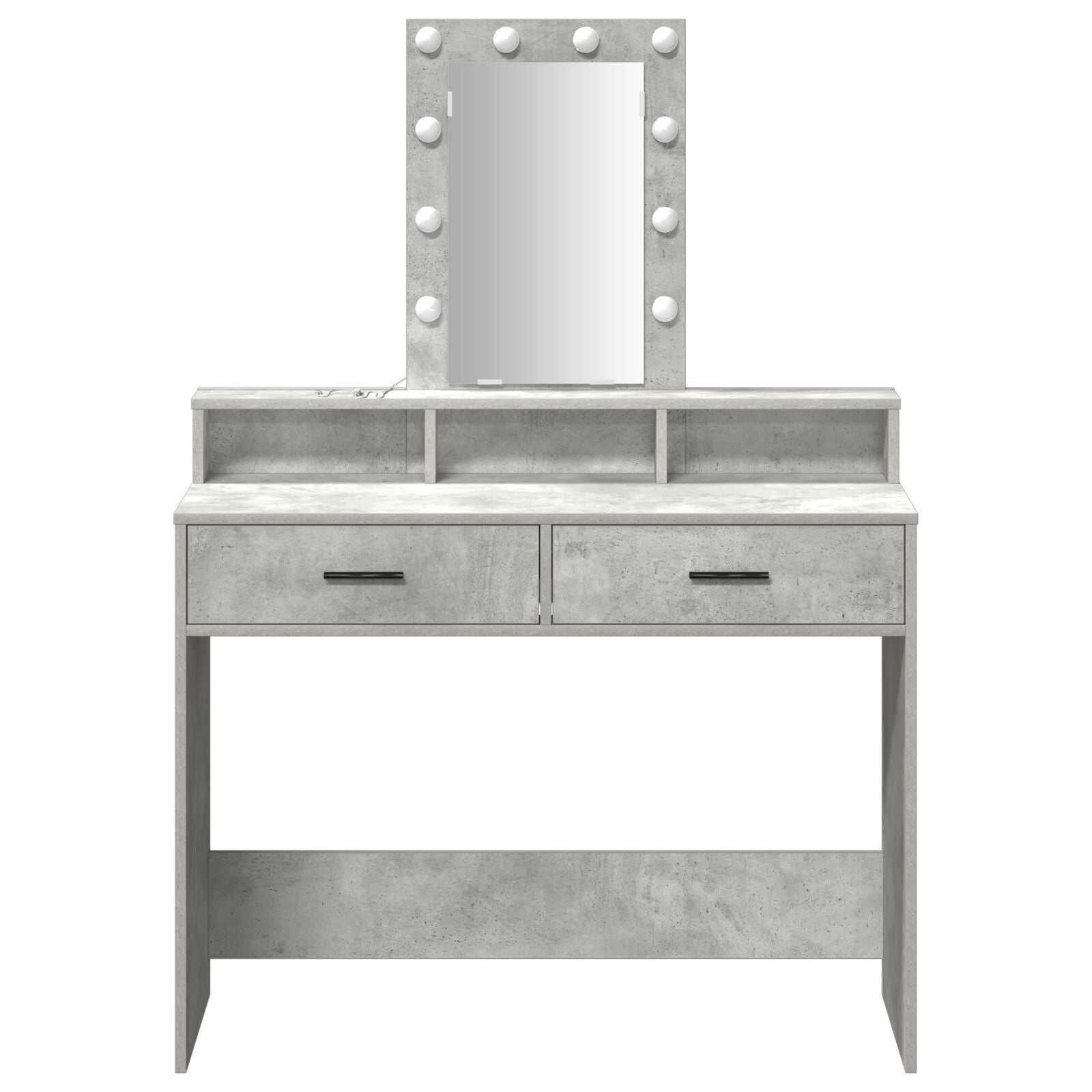 Kaptafel Met Led-Verlichting Betonnen Grijs Beton grijs 100 x 41 x 140 cm