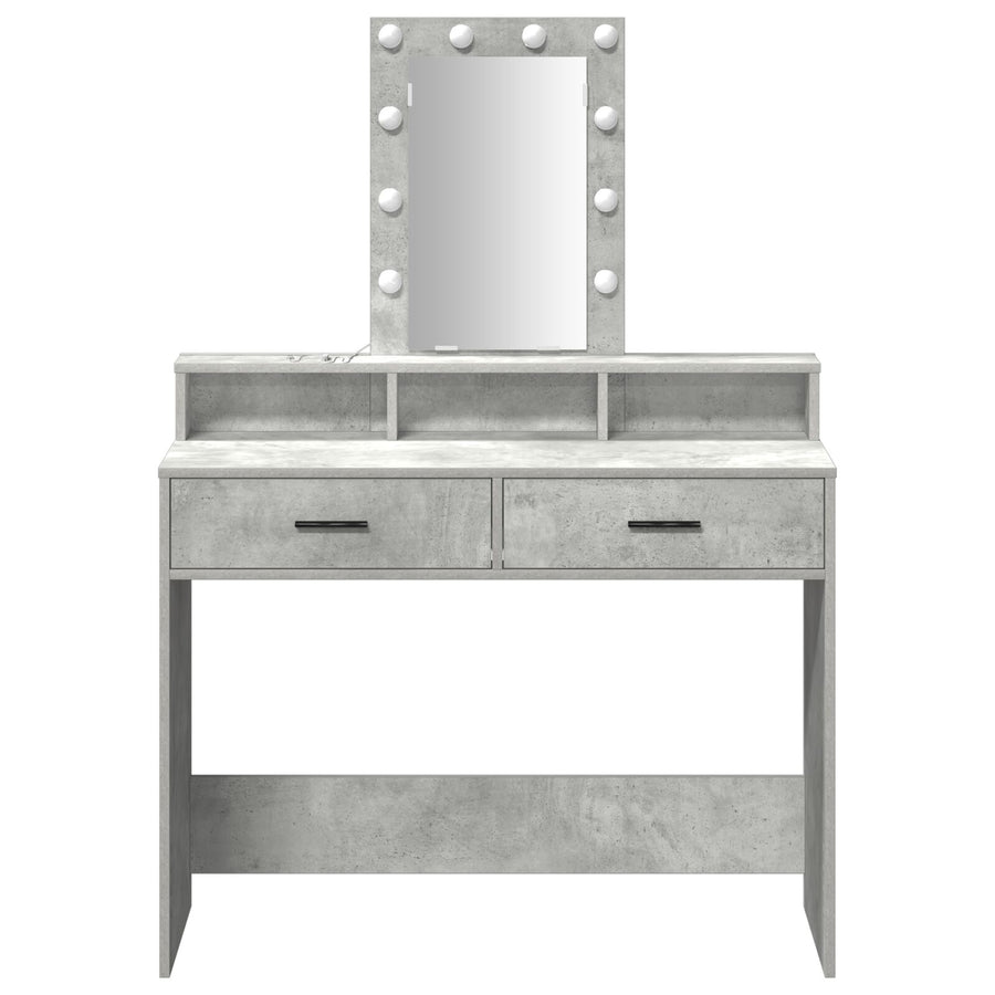 Kaptafel Met Led-Verlichting Betonnen Grijs Beton grijs 100 x 41 x 140 cm