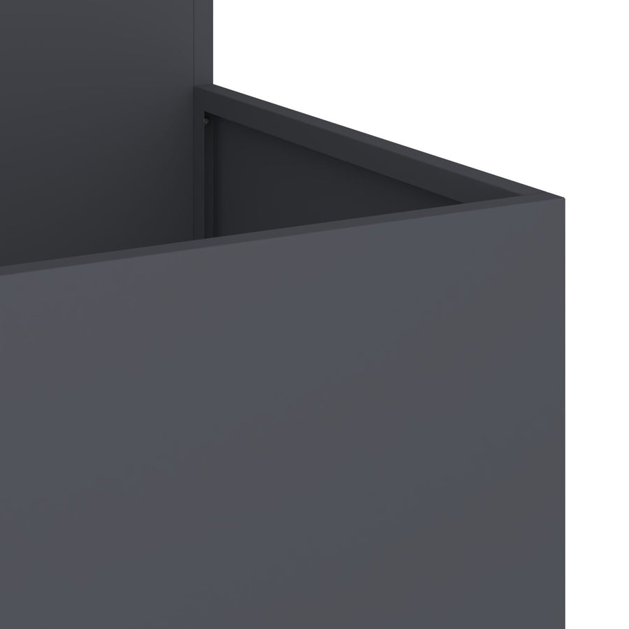 Tuinplanter Staal Anthraciet 100 x 100 x 60 cm