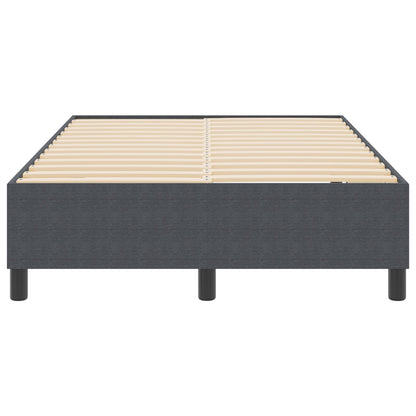 Boxspringbed Klein Dubbel Katoen Donkergrijs 120 x 190 cm
