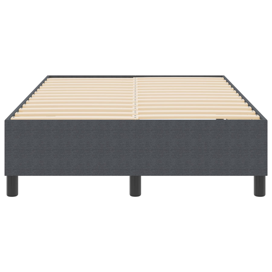 Boxspringbed Klein Dubbel Katoen Donkergrijs 120 x 190 cm