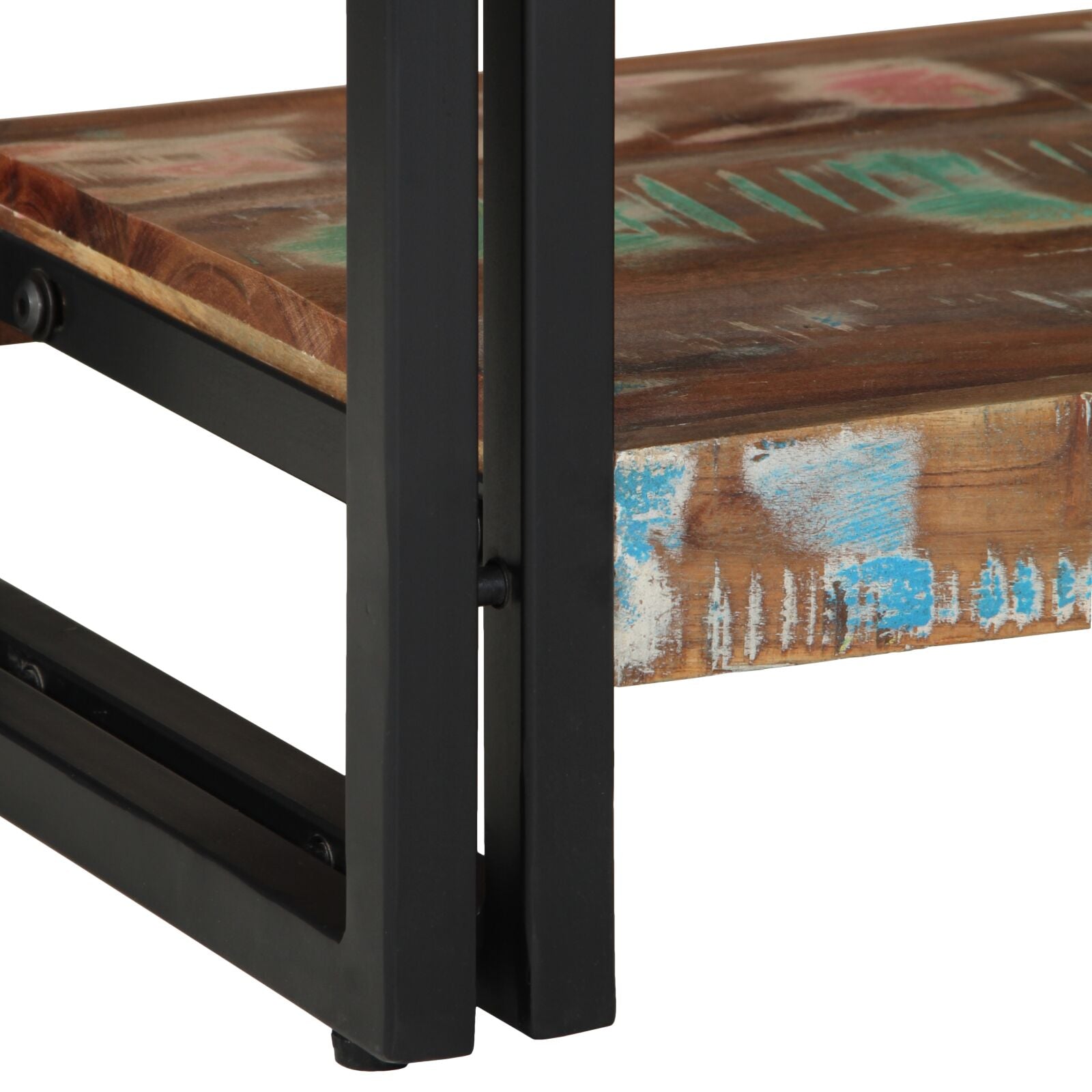 Console Tafel Meerkleurig En Metaal 90 cm Massief gerecycled hout