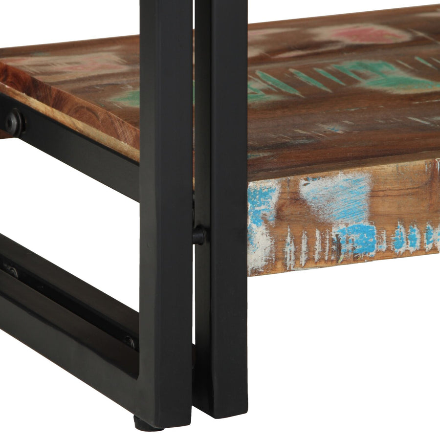 Console Tafel Meerkleurig En Metaal 90 cm Massief gerecycled hout