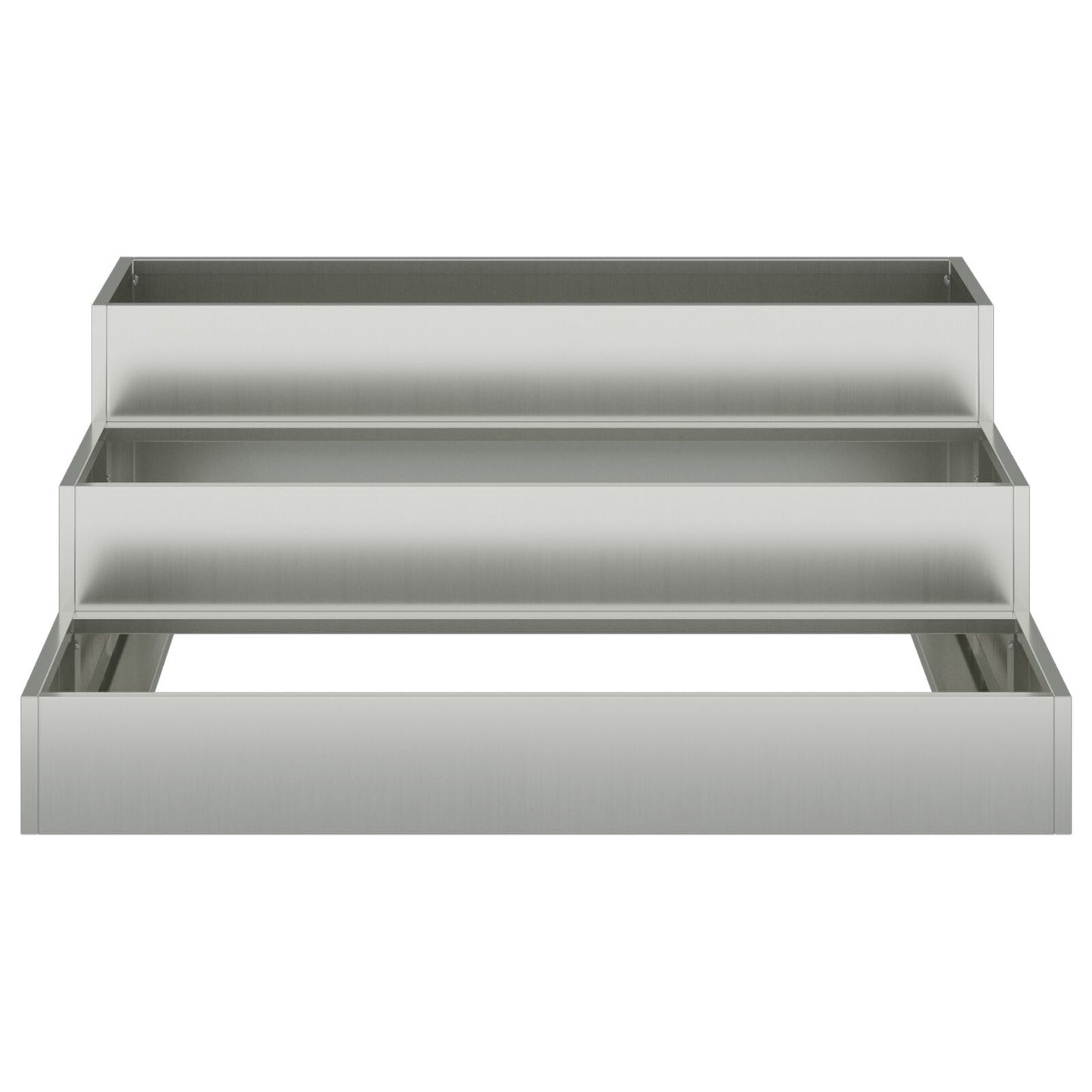 Tuint Planter 3-Laags 90 x 90 x 35 cm Gegalvaniseerd staal