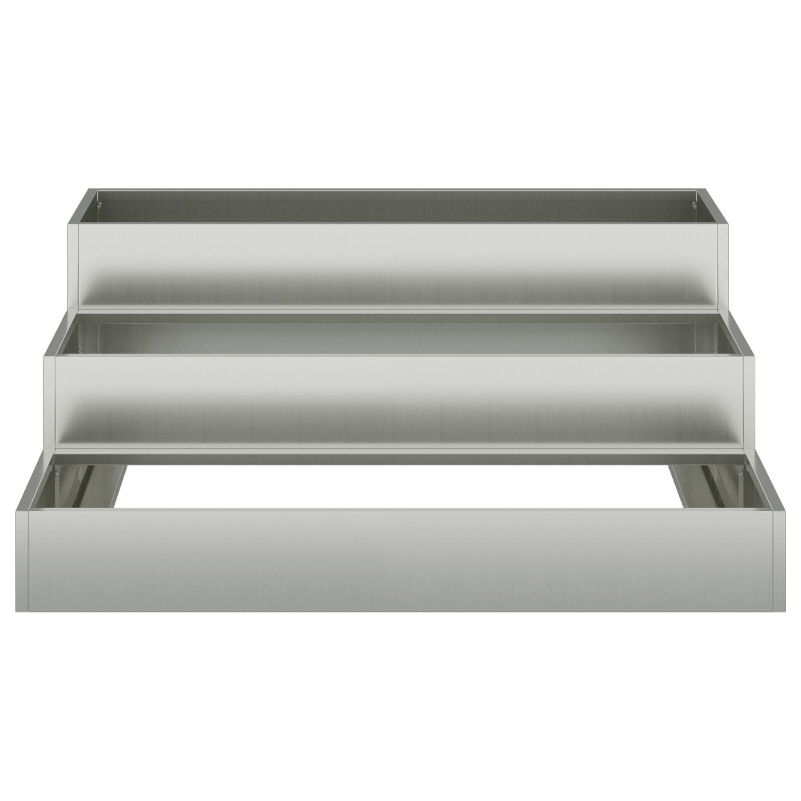 Tuint Planter 3-Laags 90 x 90 x 35 cm Gegalvaniseerd staal