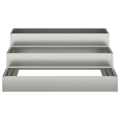 Tuint Planter 3-Laags 90 x 90 x 35 cm Gegalvaniseerd staal