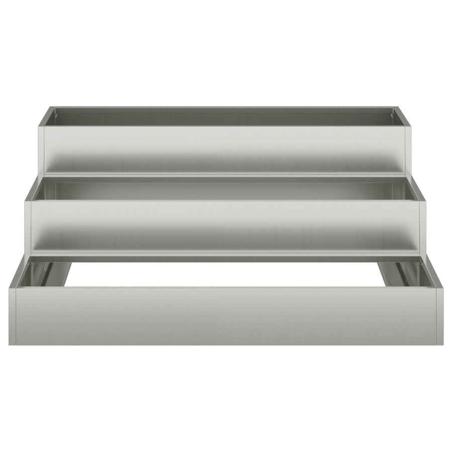 Tuint Planter 3-Laags 90 x 90 x 35 cm Gegalvaniseerd staal