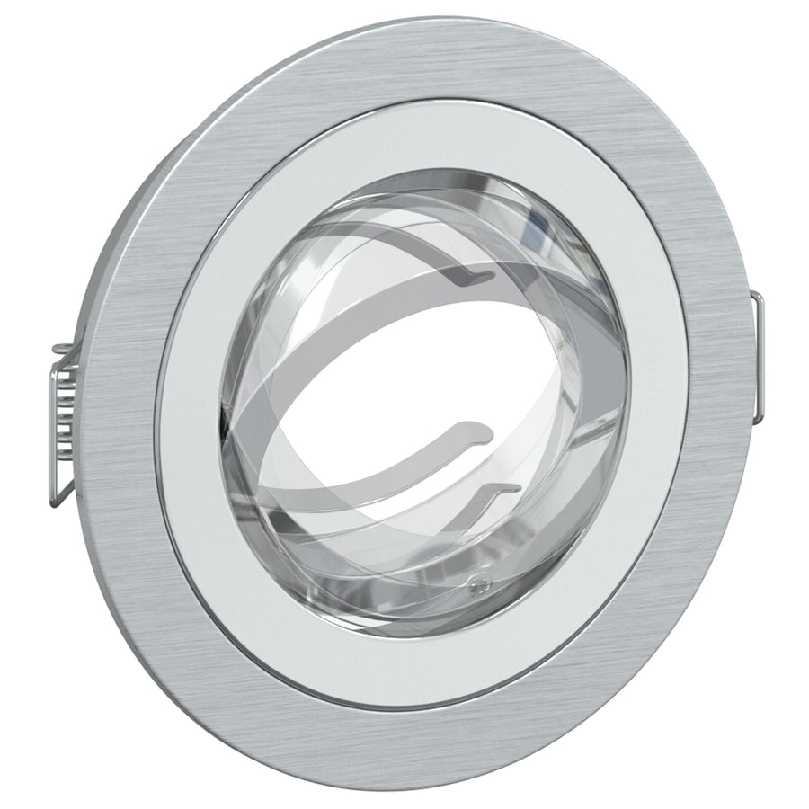 Ingebouwde Spots 24 Stuks Rond Gu10 Zilver Ø91 Mm