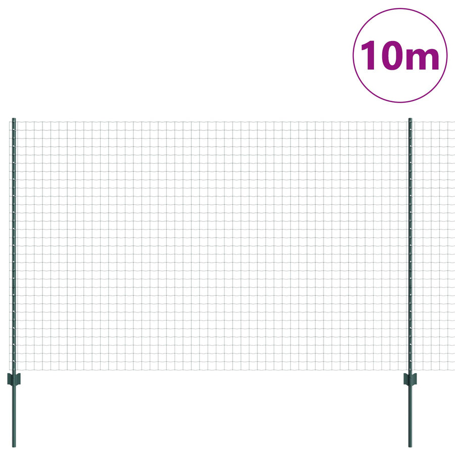 Euro Schutting Met 5 U-Palen Groen 1.5X10 M Staal
