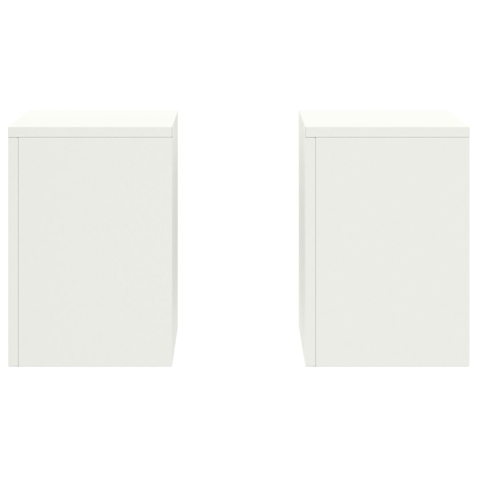 Buiten Plantenstands Pilar 2 Stuks 24X24X35 Cm Staal Wit 2x (35 cm)