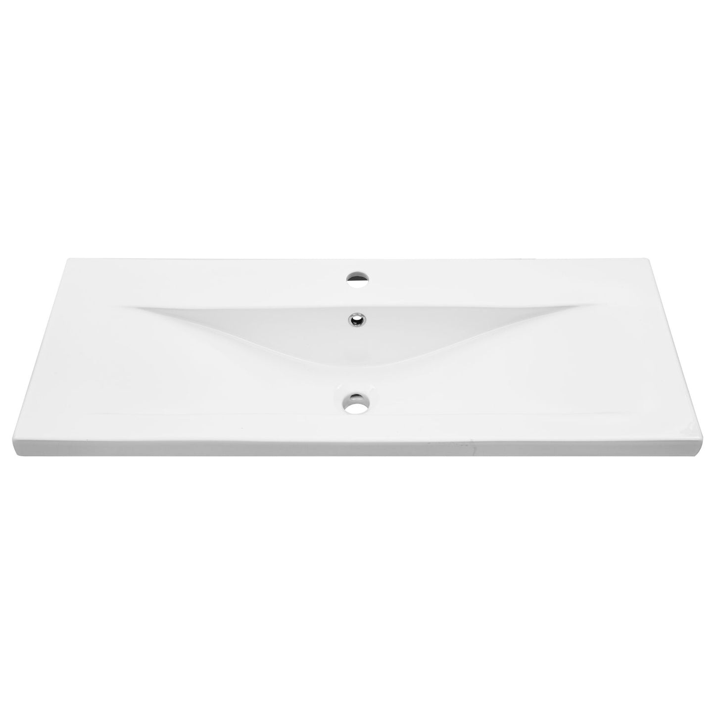 Wastafel Kast Met Ingebouwde Wastafel Zwart Eik Gefabriceerd Hout