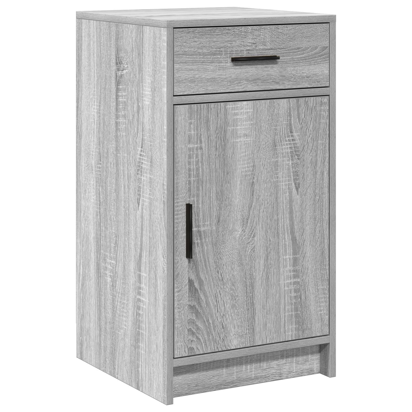 3-Delige Kaptafel Set Met Led Grijs Sonoma Bewerkt Hout