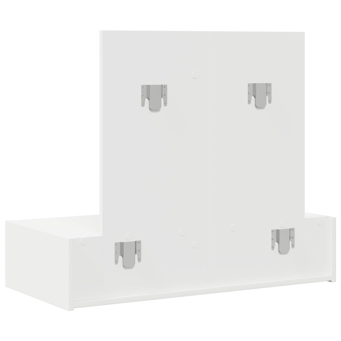 Wandkaptafel 83 x 40 x 70 cm Wit zonder LED
