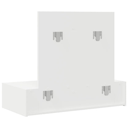 Wandkaptafel 83 x 40 x 70 cm Wit zonder LED