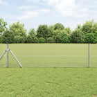 Afrasteringspaal 50 x 0,8 m staal zilver