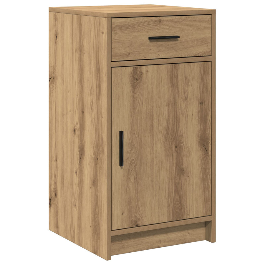 3-Delige Kaptafelset Met Led Artisan Eiken Bewerkt Hout