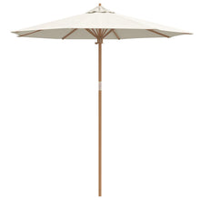 Tuinparasol 240X260 Cm Bamboe 240 x 240 x 260 cm Crème wit
