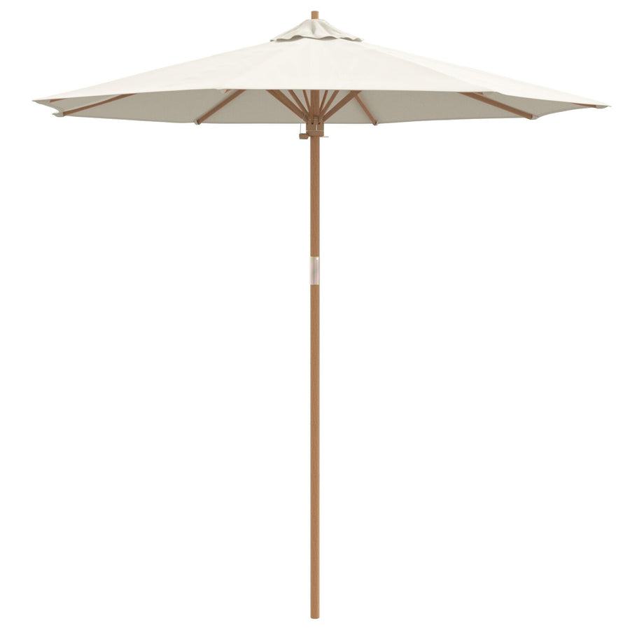 Tuinparasol 240X260 Cm Bamboe 240 x 240 x 260 cm Crème wit