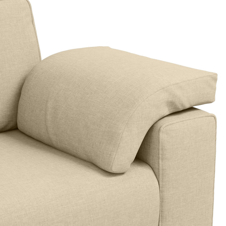 Love Seat Bank Stof Crème 120 cm