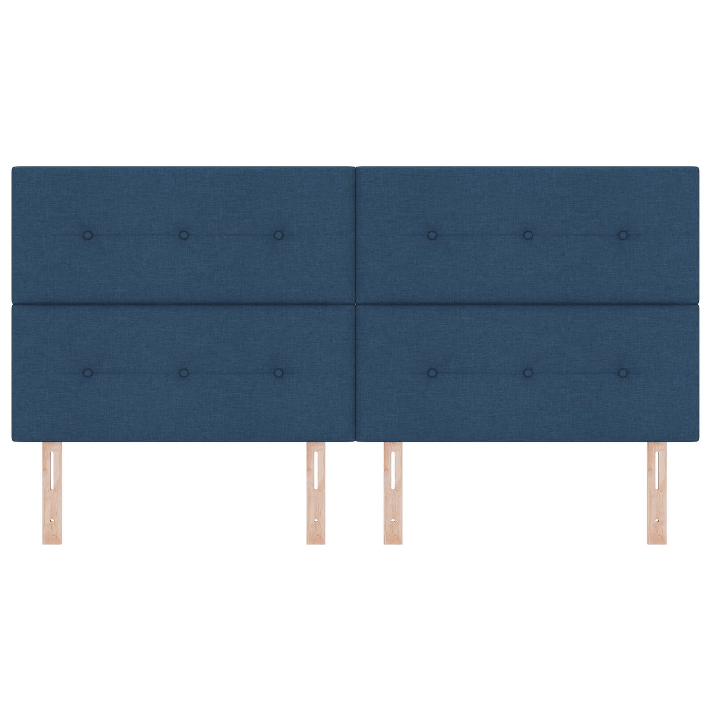 Hoofdbord Knop Ge Tuft Stof Blauw 200 cm Hoog hoofdbord