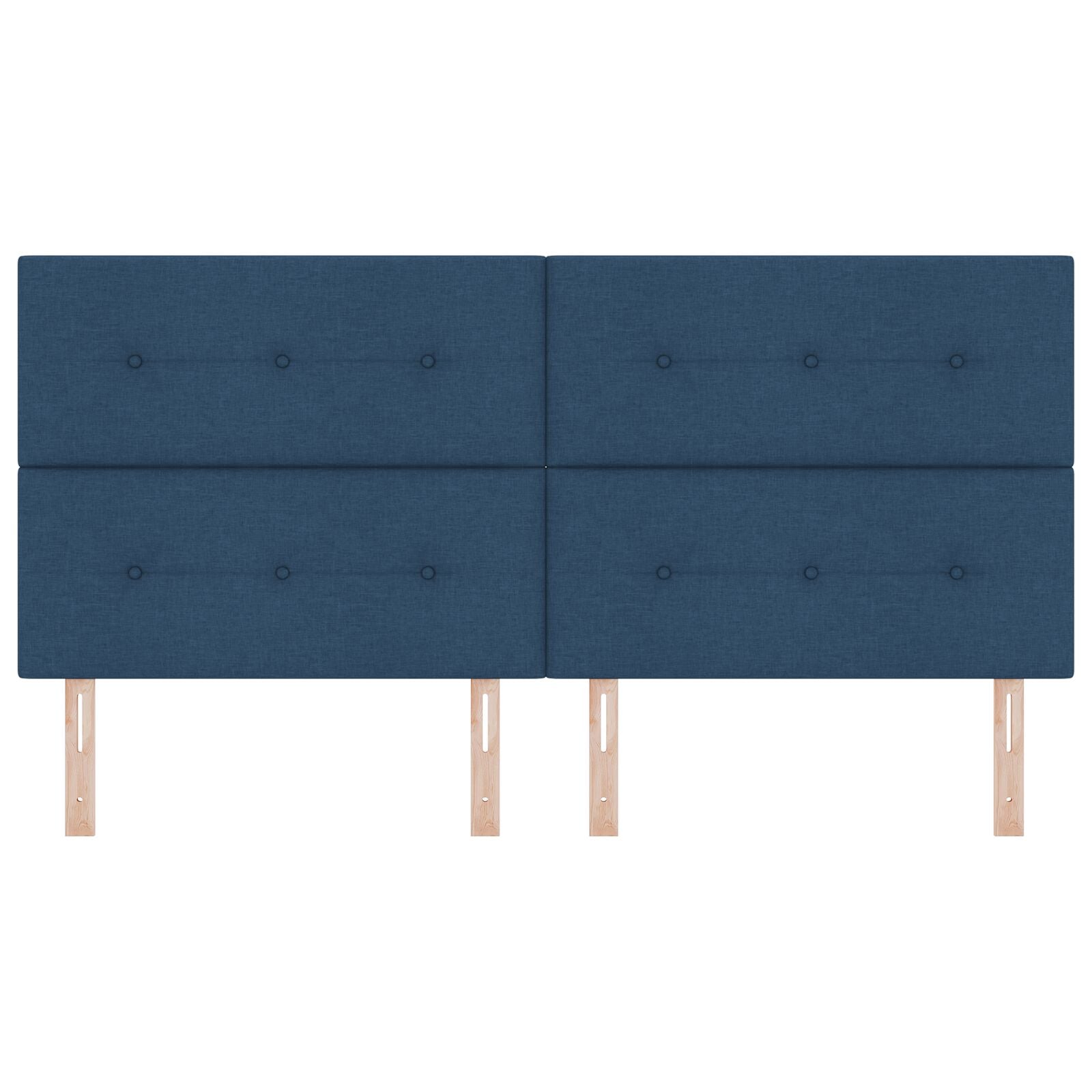Hoofdbord Knop Ge Tuft Stof Blauw 200 cm Hoog hoofdbord