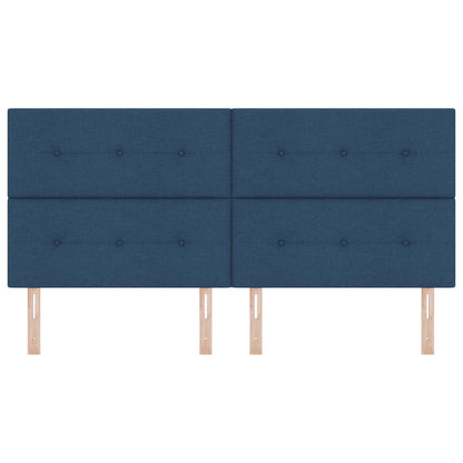 Hoofdbord Knop Ge Tuft Stof Blauw 200 cm Hoog hoofdbord