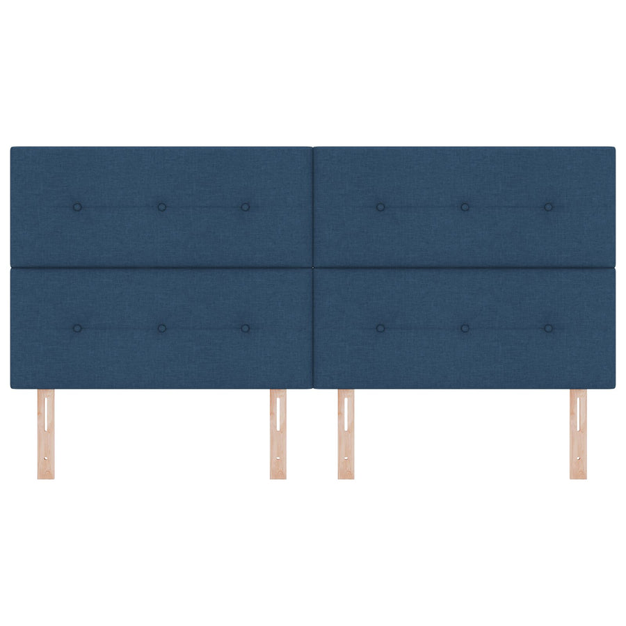 Hoofdbord Knop Ge Tuft Stof Blauw 200 cm Hoog hoofdbord