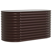 Verhoogd bed 160x80x81 cm staal bruin
