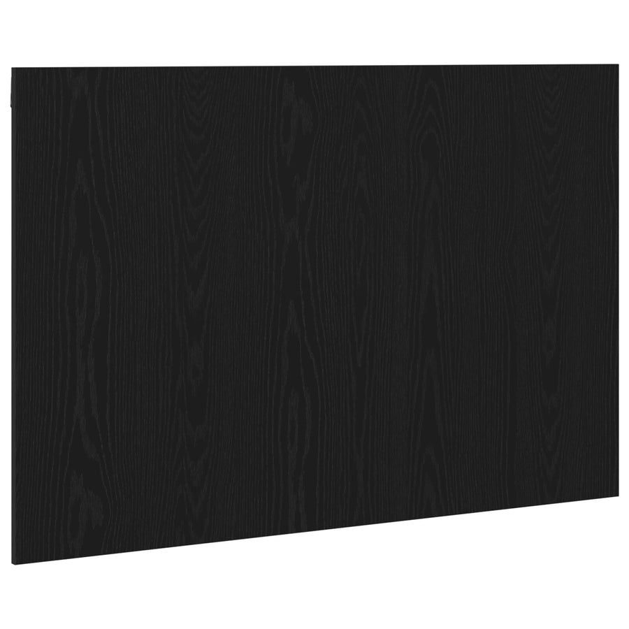 Bed Hoofdbord 120X1,5X80 Cm Gegalvaniseerd Hout Zwart eiken