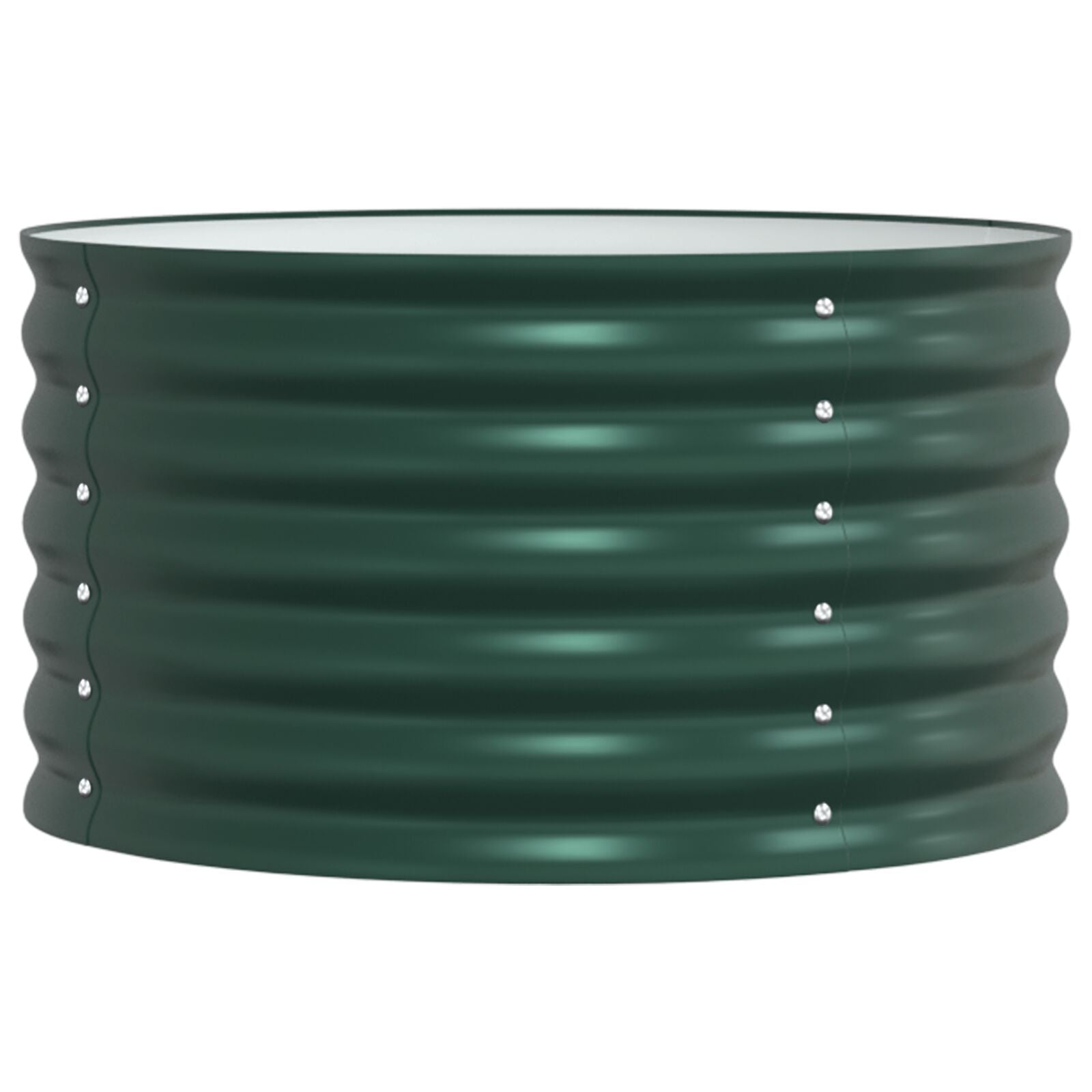 Tuin Verhoogde Bloembak Gegalvaniseerd Staal 80 x 80 x 44 cm Groen
