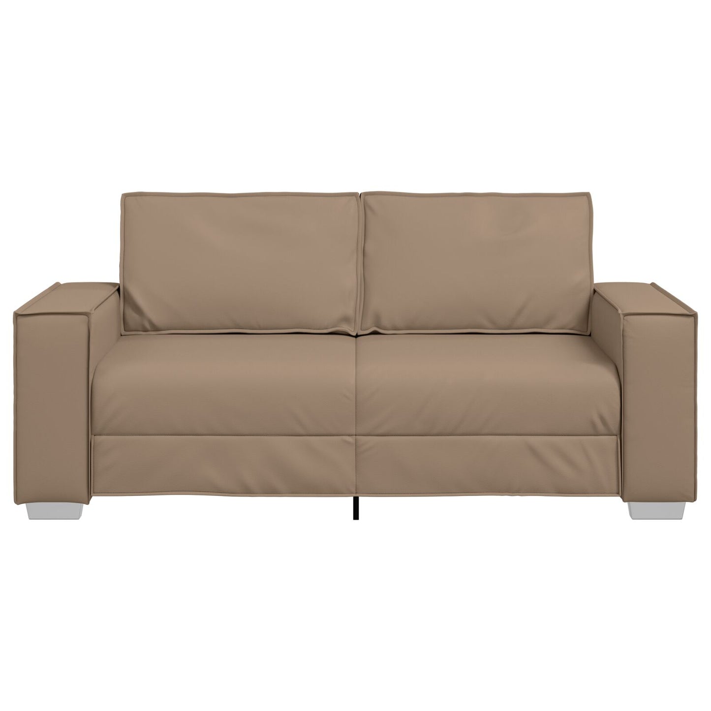 Loveseat Sofa Kunstleer Cappuccino 140 cm