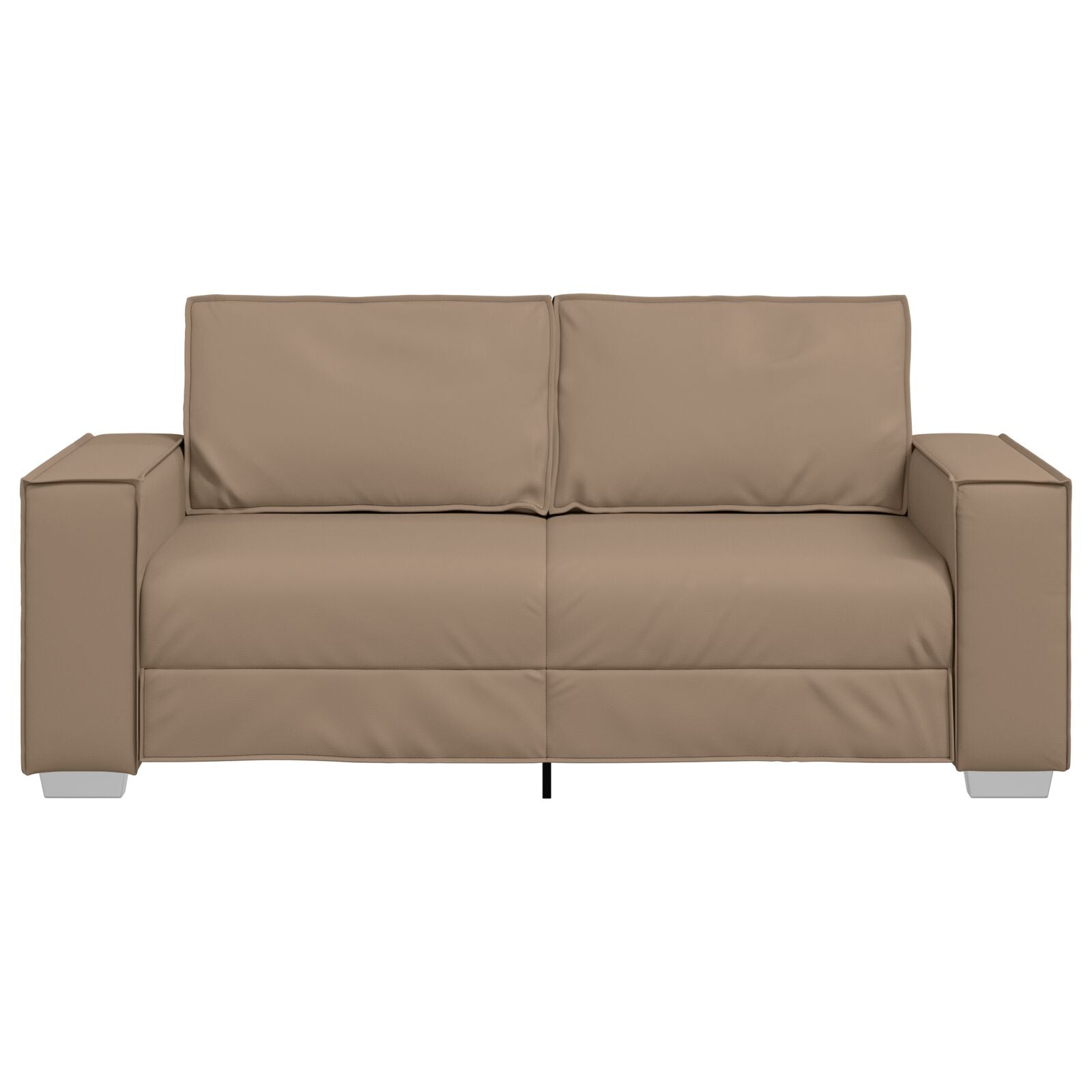 Loveseat Sofa Kunstleer Cappuccino 140 cm