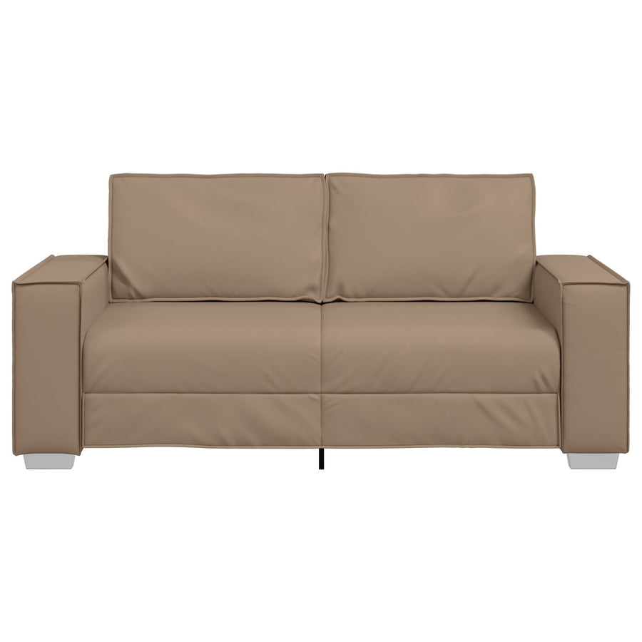 Loveseat Sofa Kunstleer Cappuccino 140 cm