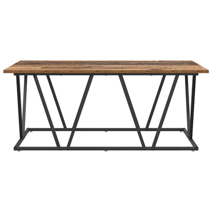 Salontafel 100X50X40 Cm Geengineerd Hout En Metaal Oud hout