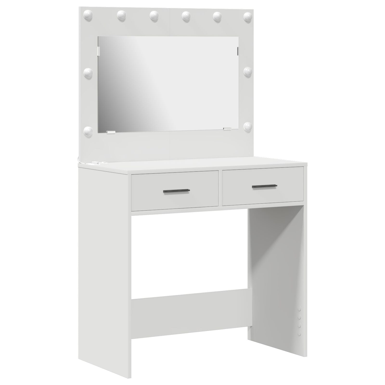 Kaptafel Met Led Lichten - , Wit 78,5 x 41 x 135 cm