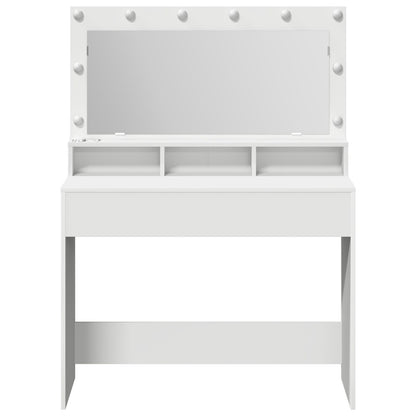 Te Kaptafel Met Led-Verlichting - Wit 100 x 41 x 135 cm