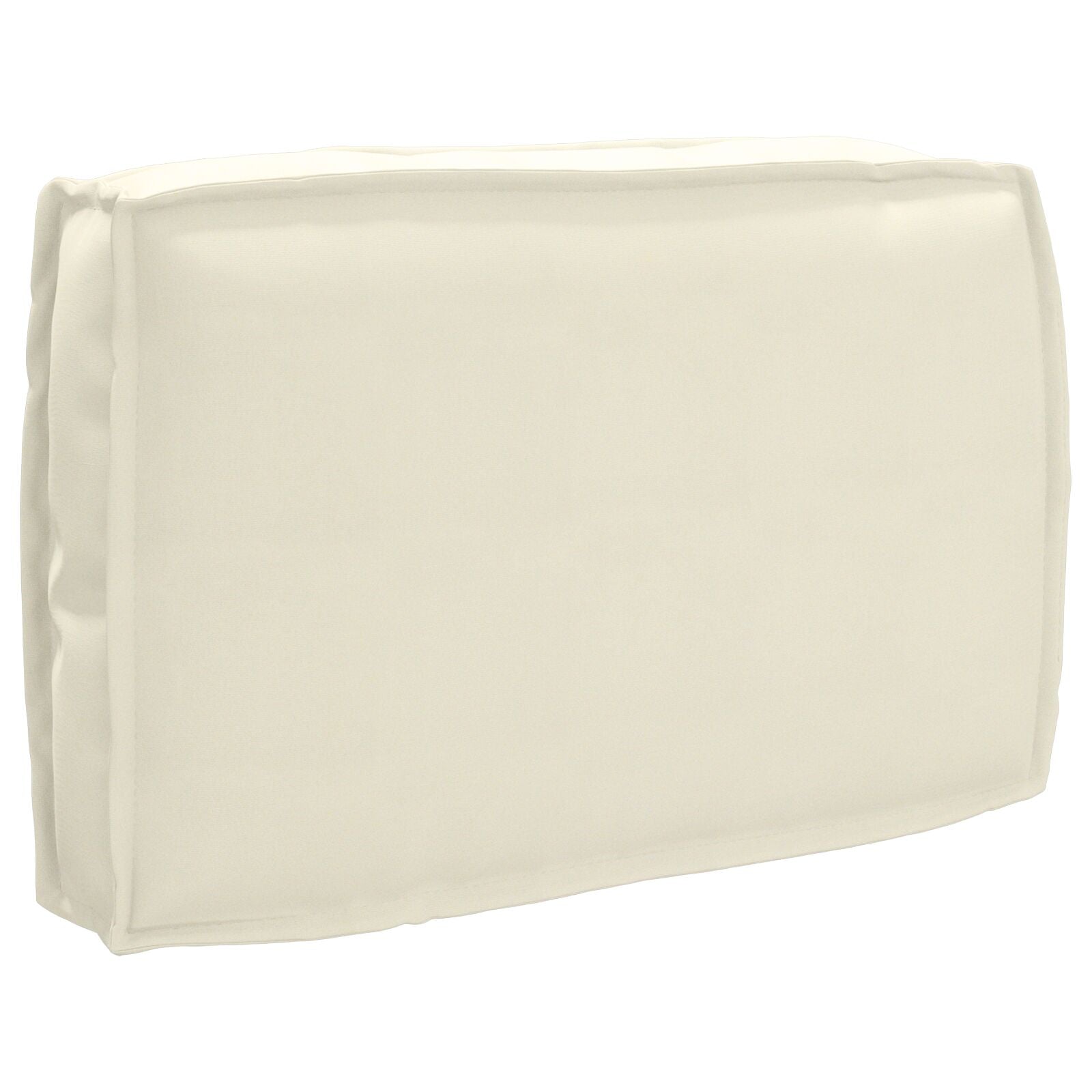 Buiten Kussen Polyester 60 X 40 X 12 Cm Afneembare Hoezen Crème