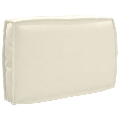 Buiten Kussen Polyester 60 X 40 X 12 Cm Afneembare Hoezen Crème