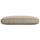 Kussen 120x80x12 cm taupe polyester
