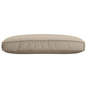 Kussen 120x80x12 cm taupe polyester