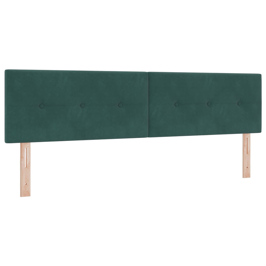 Boxspringbed Met Matras Donkergroen Super King Velvet Blauw