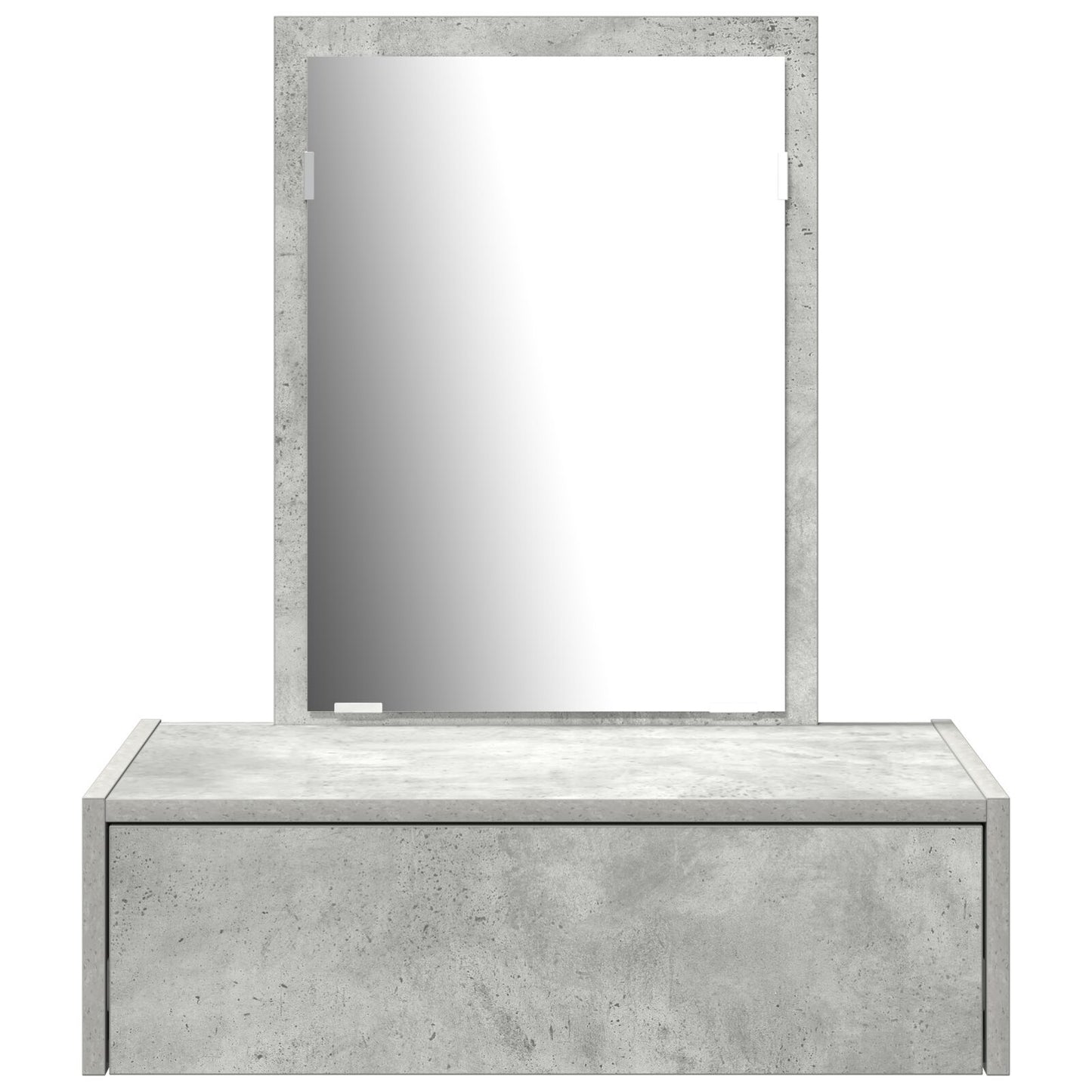 Wand Kaptafel 60 x 40 x 70 cm Beton grijs zonder LED