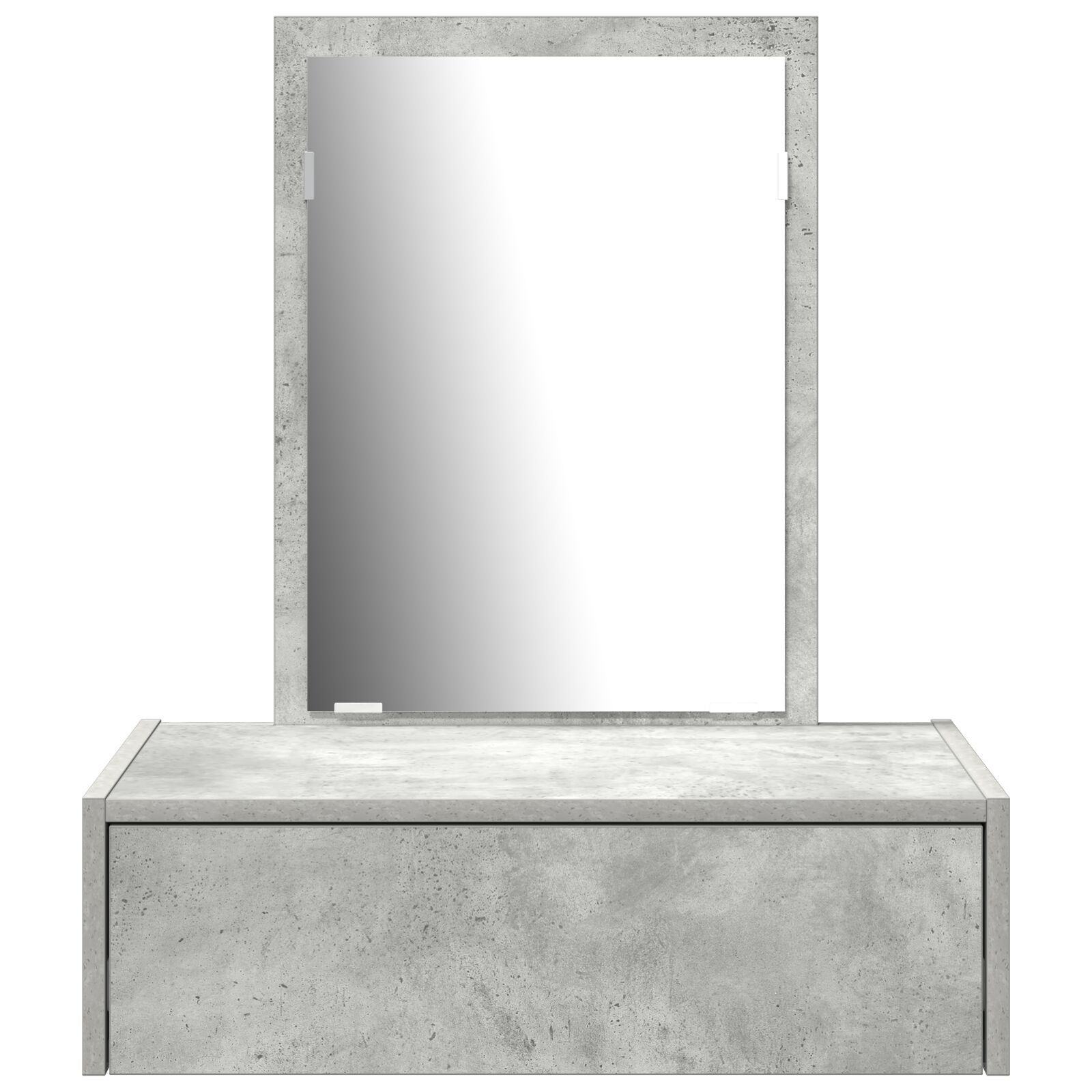 Wand Kaptafel 60 x 40 x 70 cm Beton grijs zonder LED
