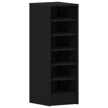 Schoenenkast 31,5X35X90 Cm Gelaagd Hout Zwart eiken 32 x 35 x 92 cm