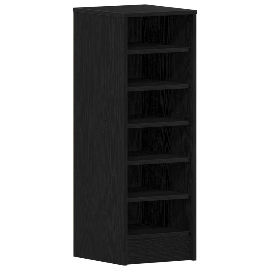 Schoenenkast 31,5X35X90 Cm Gelaagd Hout Zwart eiken 32 x 35 x 92 cm
